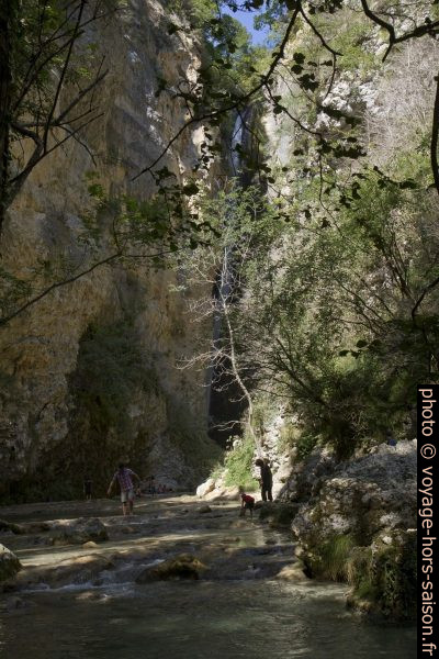 La Gervanne en aval de la Chute de la Druise. Photo © Alex Medwedeff