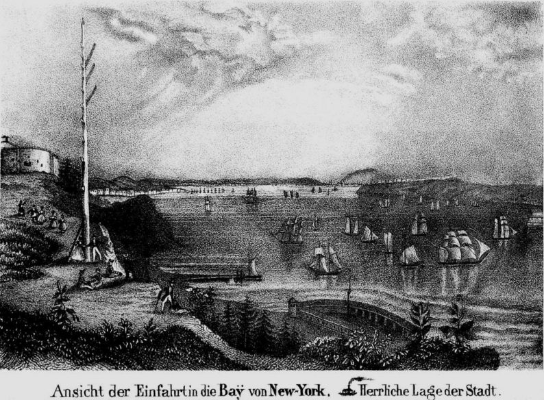 Baie de New York en 1839