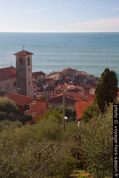Tellaro au bord de la Méditerranée. Photo © Alex Medwedeff