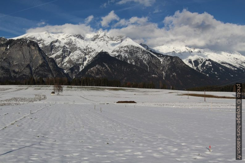 Neige en janvier à Götzens. Photo © André M. Winter