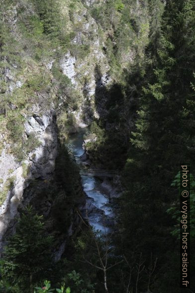 Gorges Rotlechschlucht avec passerelle. Photo © Alex Medwedeff