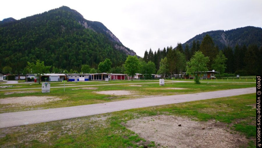 Le Camping Plansee vide à cause du corona virus. Photo © André M. Winter