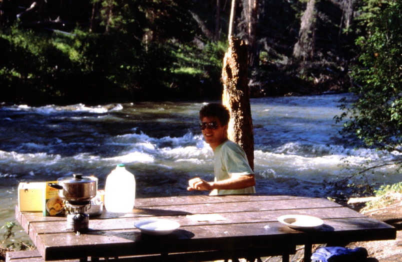 André au Slough Creek Campground. Photo © Christian Amrhein