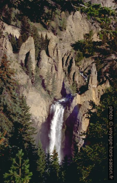 Le Tower Fall Dans le Yellowstone Park. Photo © André M. Winter