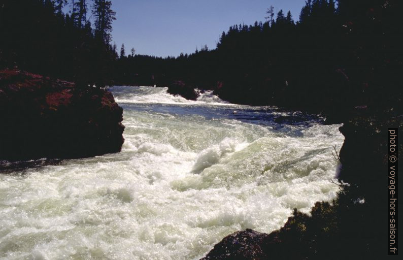 Le Yellowstone River en amont des Lower Falls. Photo © André M. Winter