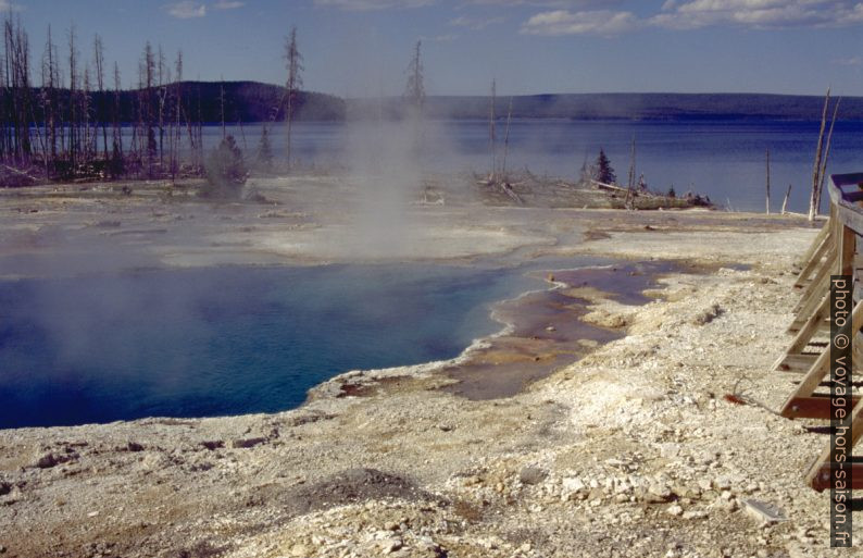 Le West Thumb Geysir Basin en bordure du Lake Yellowstone. Photo © André M. Winter