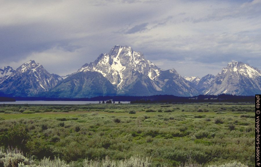 Grand Teton Range avec le Mount Moran, 3842 m. Photo © André M. Winter