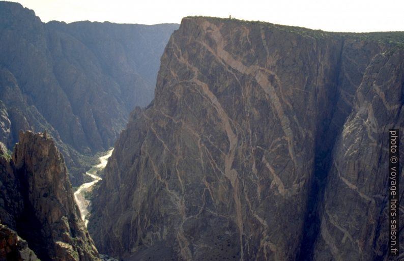 Painted Wall du Black Canyon of the Gunnison. Photo © André M. Winter