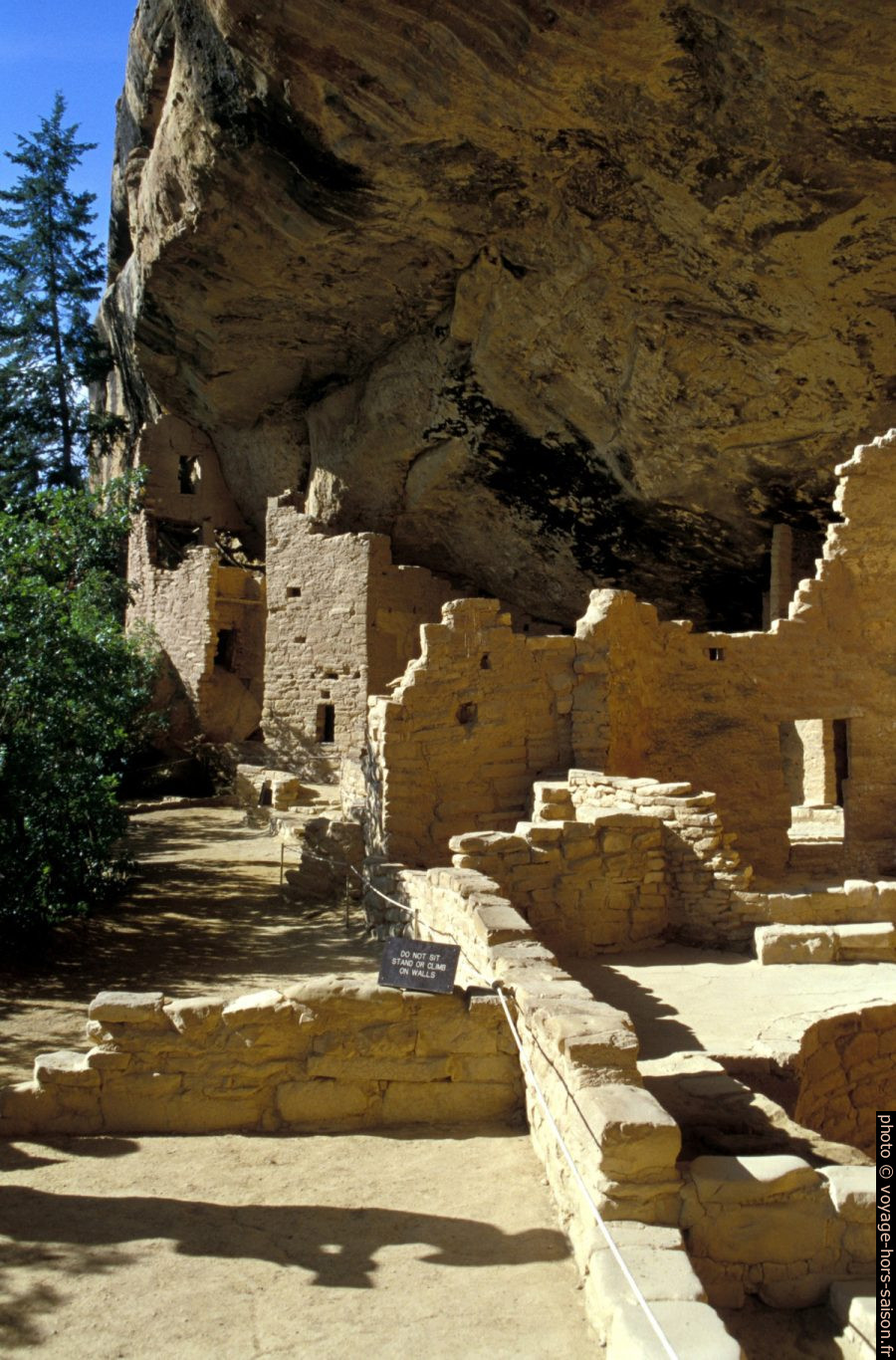 Partie nord du Spruce Tree House. Photo © André M. Winter