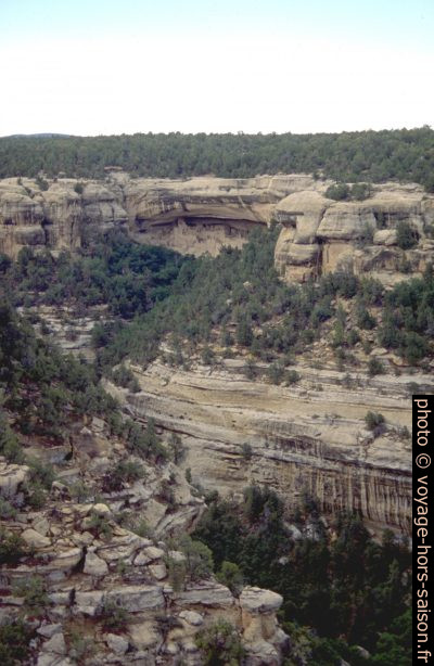Le Cliff Palace dans ses gorges. Photo © André M. Winter