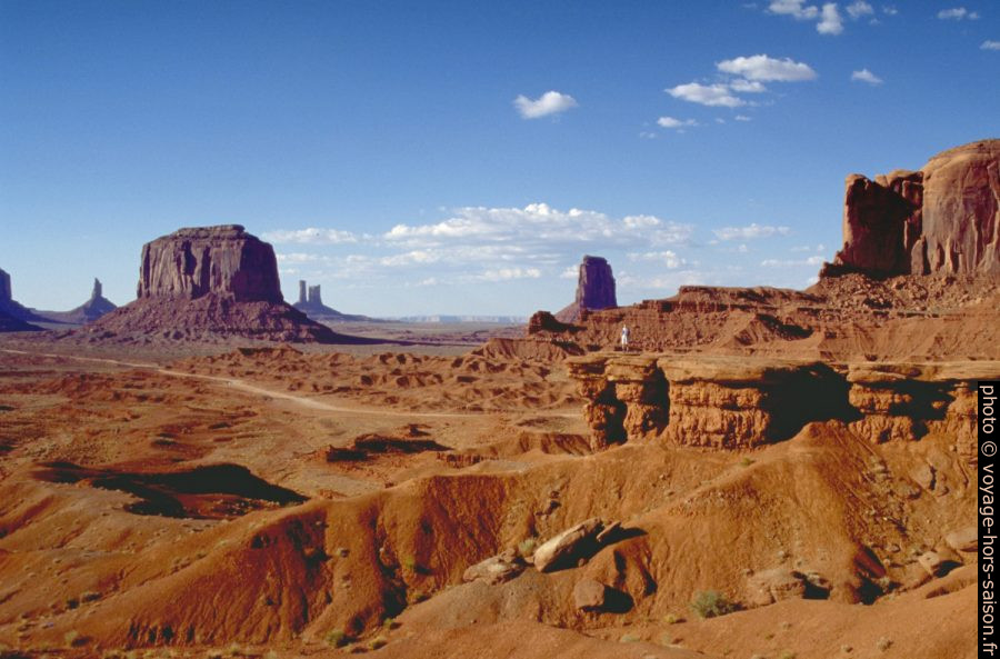 Christian au John Ford's Point dans le Monument Valley. Photo © André M. Winter