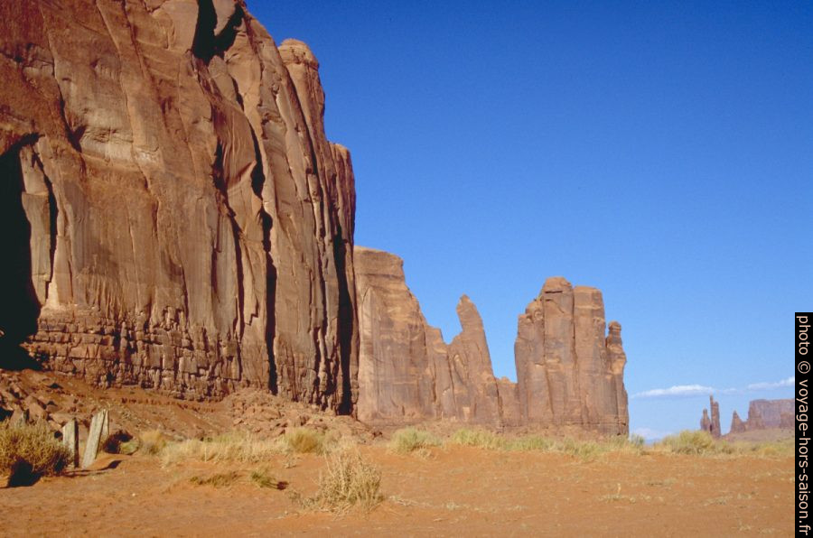 Partie de la Rain God Mesa du Monument Valley. Photo © André M. Winter