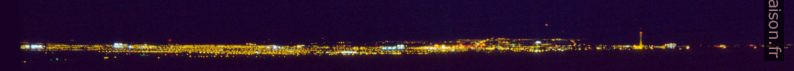 Vue sur Las Vegas du Toiyabe National Forest de nuit. Photo © André M. Winter