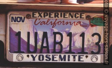 Plaque de California avec le Yosemite Park. Photo © André M. Winter