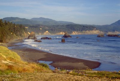 Côte de l'Oregon au soleil. Photo © André M. Winter