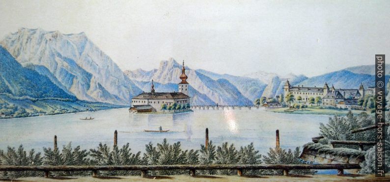 Les châteaux d'Ort peints en 1865 par Carl Ritter. Photo © André M. Winter