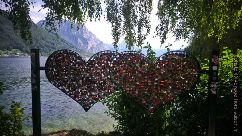 Cadenas d'amour au bord du Traunsee. Photo © André M. Winter