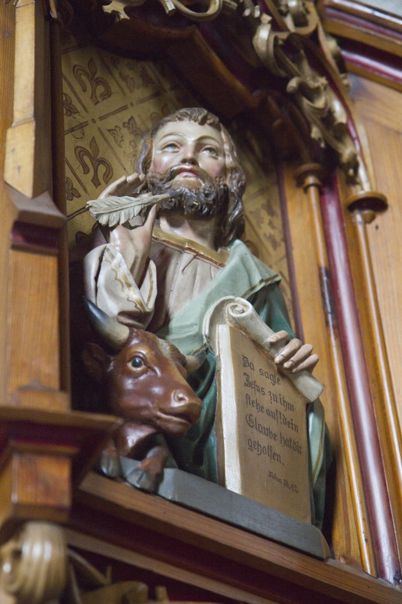 Lucas l’évangéliste et le taureau. Photo © Alex Medwedeff