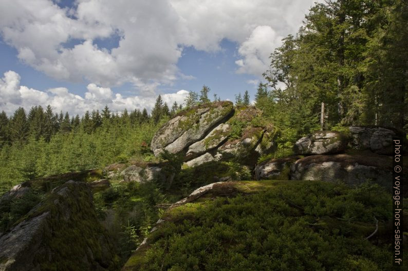 Grands rochers autour d'Altmelon. Photo © Alex Medwedeff