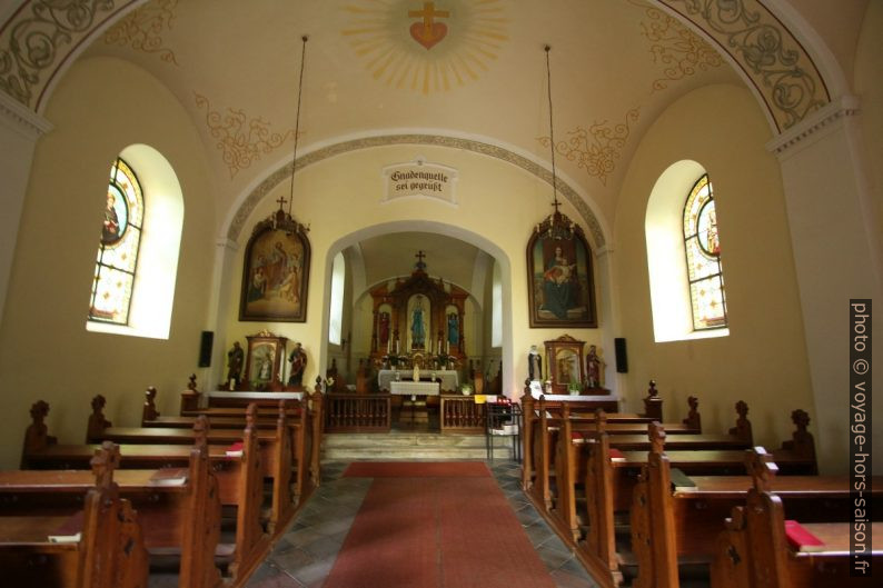 Nef de l'église Bründlkirche à Zwettl. Photo © André M. Winter