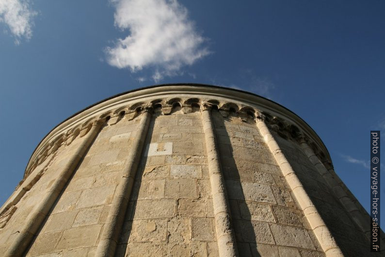 Face extérieure de la chapelle ronde Jean le Baptiste à Petronell. Photo © André M. Winter