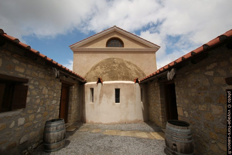 Partie extérieure de l'abside de la salle principale de la Villa Urbana à Carnuntum. Photo © André M. Winter