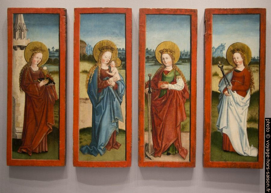 Quatre femmes par Nicolaus Stürhofer de Brixen, fin du 15e siècle. Photo © André M. Winter