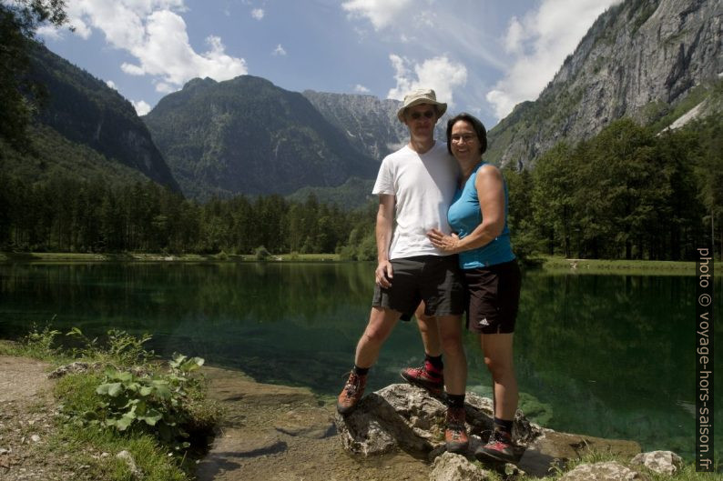 André et Alex au bord du Bluntausee. Photo © André M. Winter