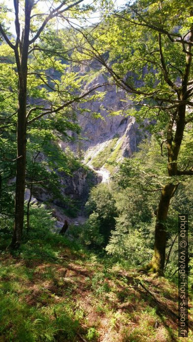 Deuxième point de vue sur la cascade Torrener Wasserfall. Photo © André M. Winter