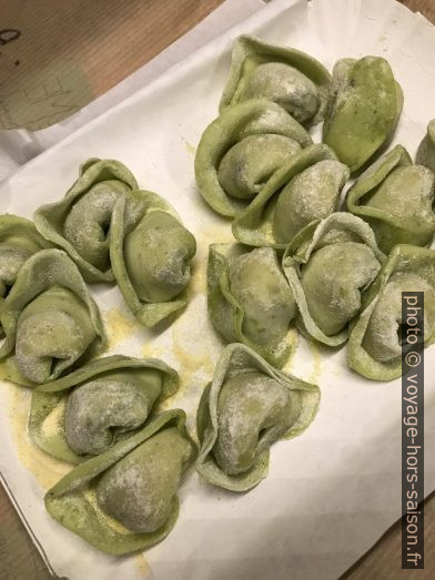 Tortellini de chez Pastificio Remelli. Photo © Alex Medwedeff