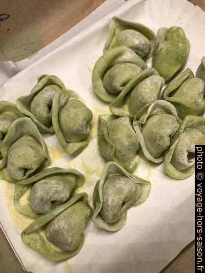 Tortellini de chez Pastificio Remelli. Photo © Alex Medwedeff