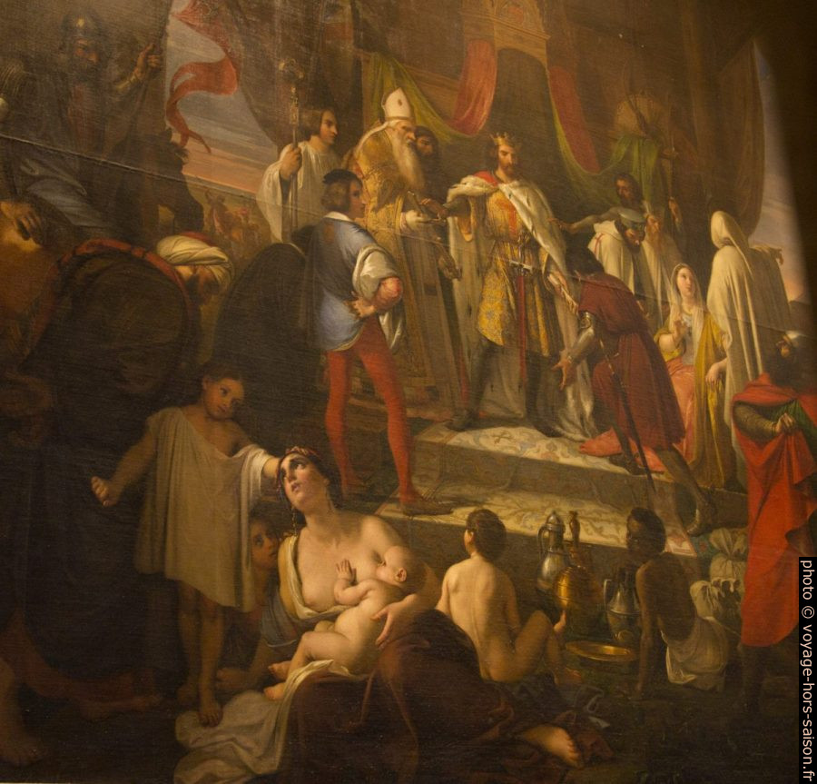 Tableau Richard Coeur de Lion de Giuseppe Bezzuoli de 1850. Photo © André M. Winter