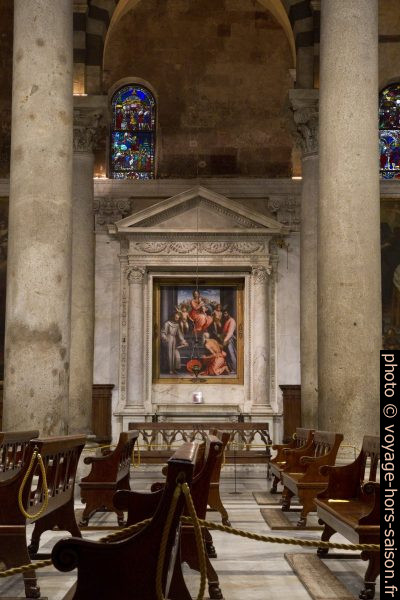 Tableau Madone avec les Saints de Andrea del Sarto et de Giovanni Antonio Sogliani. Photo © Alex Medwedeff