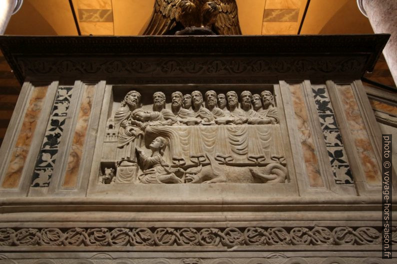 Détail de la chaire de la Cathédrale Santa Maria Assunta de Volterra. Photo © André M. Winter