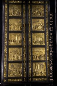 La Porta del Paradiso del battistero di San Giovanni di Firenze. Photo © Alex Medwedeff