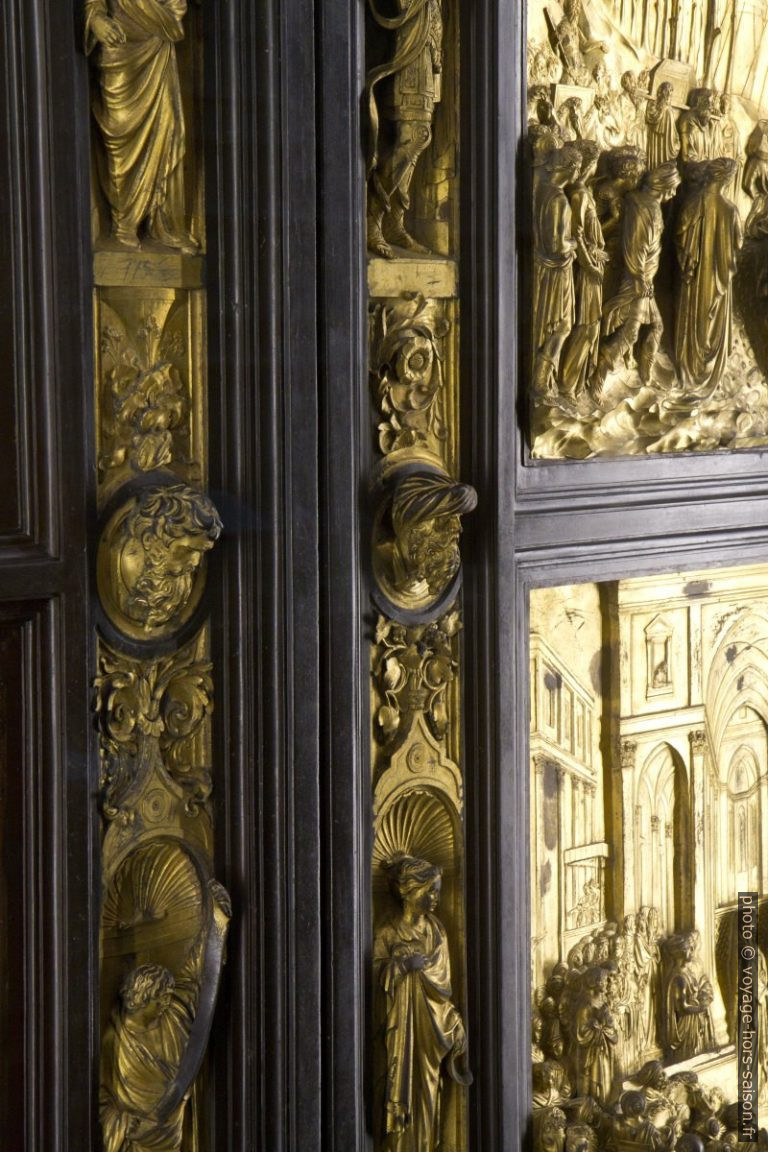 Détail de la porta du Paradiso du baptistère de Florence. Photo © Alex Medwedeff
