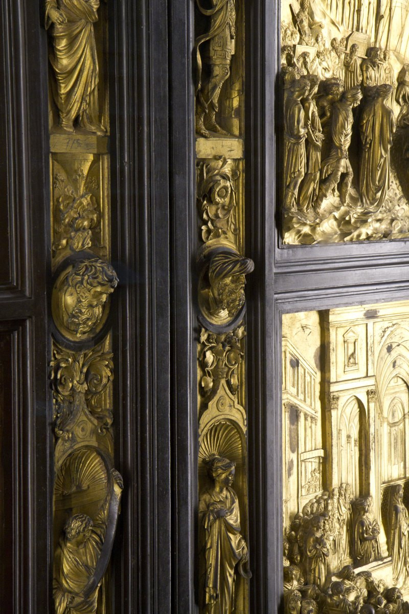 Détail de la porta du Paradiso du baptistère de Florence. Photo © Alex Medwedeff