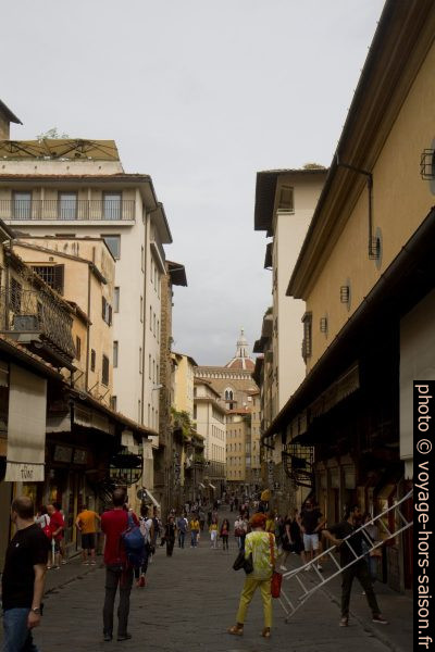 Le Ponte Vecchio de Florence durant l'été Covid-19 2020. Photo © Alex Medwedeff