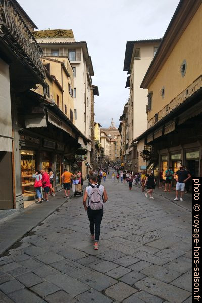 Le Ponte Vecchio de Florence durant l'été Covid-19 2020. Photo © André M. Winter
