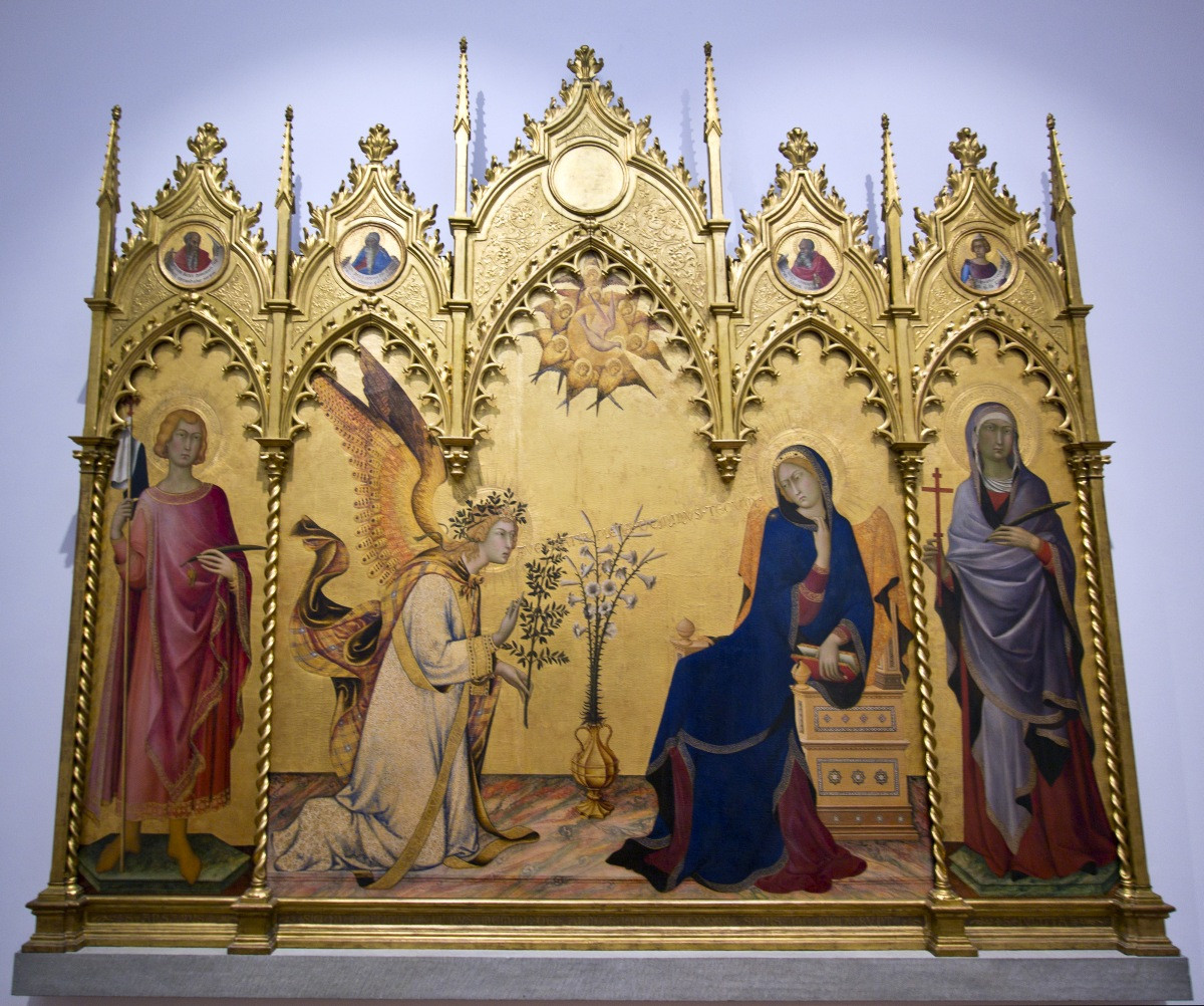 annunciazione tra i santi ansano e margherita