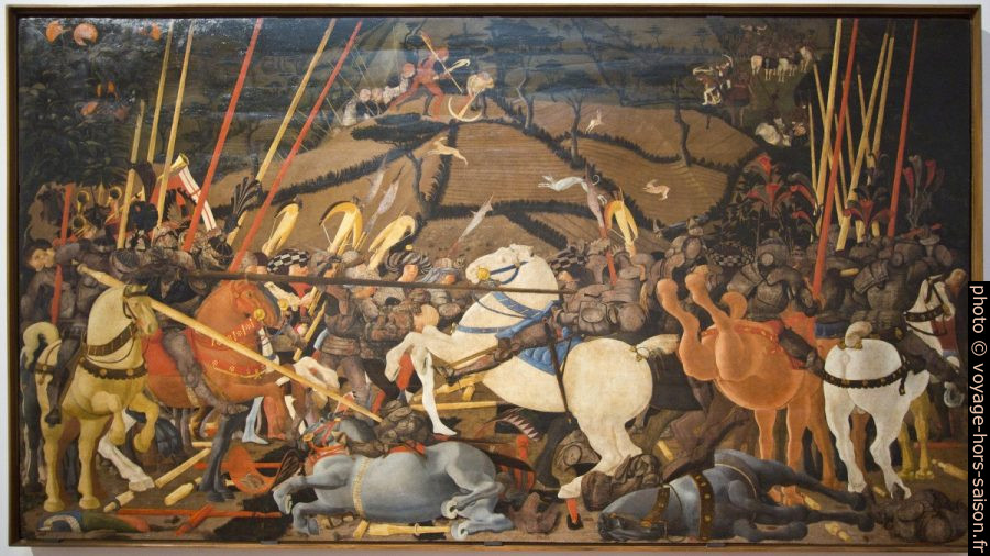 Battaglia di San Romano, Paolo Uccello, vers 1435. Photo © André M. Winter