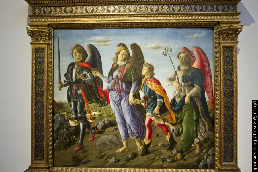 I tre arcangeli e Tobiolo, attr. Francesco Botticini, vers 1470. Photo © André M. Winter