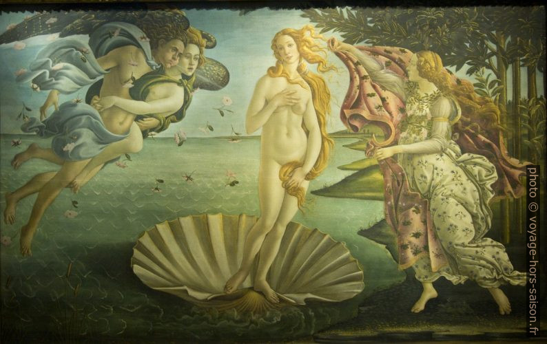 La Naissance de Vénus, Botticelli, vers 1485. Photo © André M. Winter