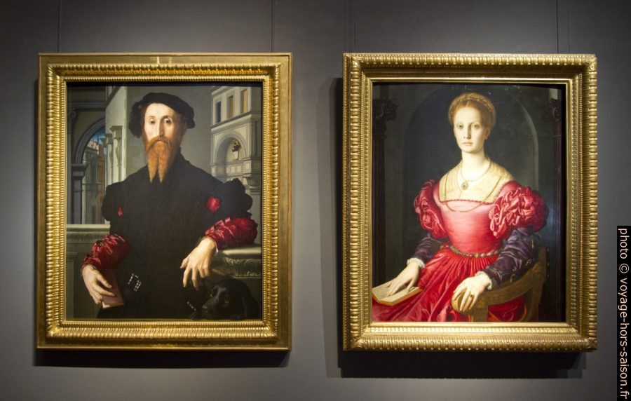 Portraits de Bartolomeo Panciatichi et de Lucrezia Panciatichi, il Bronzino, vers 1540. Photo © André M. Winter