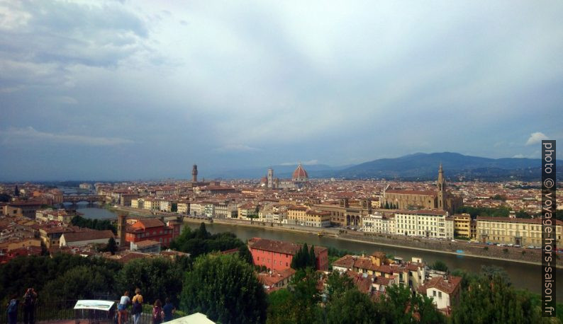 Vue de la Piazzale Michelangelo sur le centre de Florence. Photo © André M. Winter