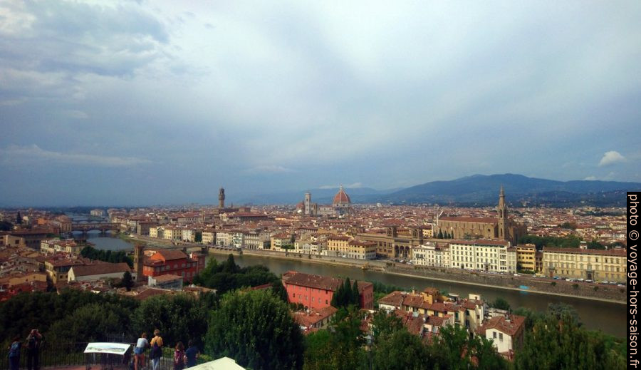 Vue de la Piazzale Michelangelo sur le centre de Florence. Photo © André M. Winter