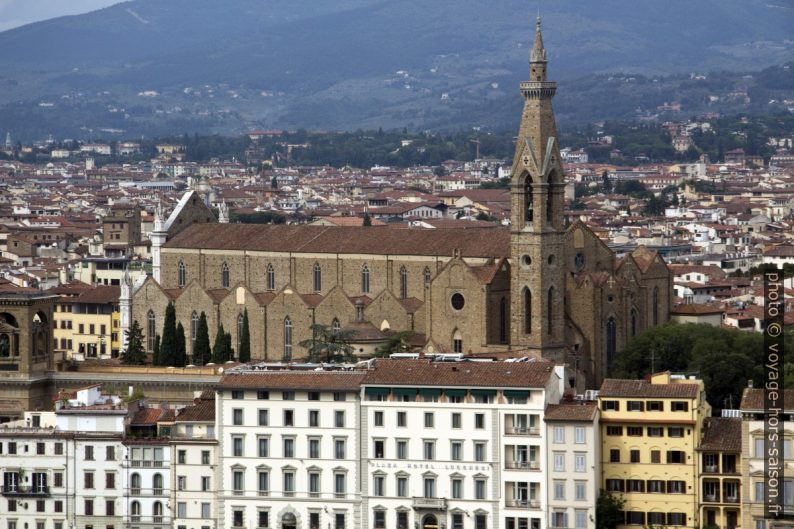 Basilique Santa Croce vue de la Piazzale Michelangelo. Photo © André M. Winter