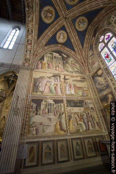 Fresques de la Cappella Baroncelli dans l'église Santa Croce de Florence. Photo © André M. Winter