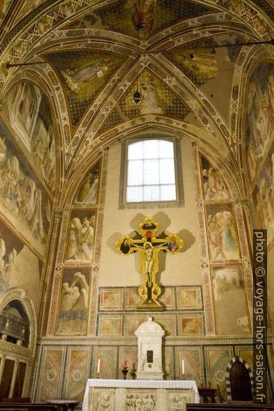 La Cappella Castellani de l'église Santa Croce de Florence. Photo © Alex Medwedeff