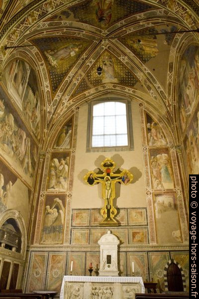 La Cappella Castellani de l'église Santa Croce de Florence. Photo © Alex Medwedeff
